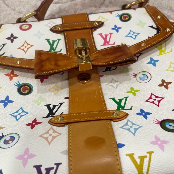 Louis Vuitton Eye love You Retro Sac multicolor. Leather white - Picture 9 of 15
